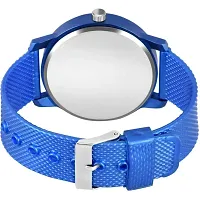 Stylish Blue Pu Analog Watch For Men-thumb2