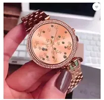 Stylish Golden Metal Analog Watches For Women-thumb1