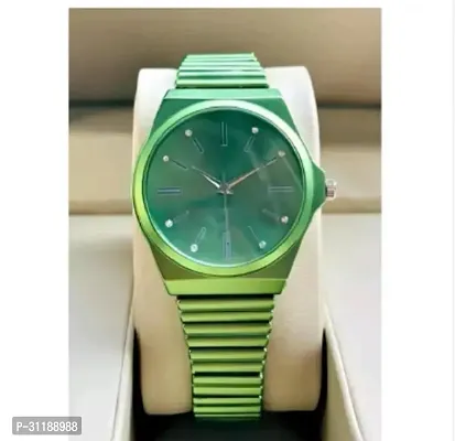 Miss Perfect Green Diamond Round Dial Girls And Women Wrist Analog Watch-thumb2