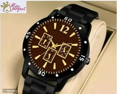 Stylish Black Analog Watches For Men-thumb0