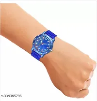 Stylish Blue PU Analog For Men-thumb2