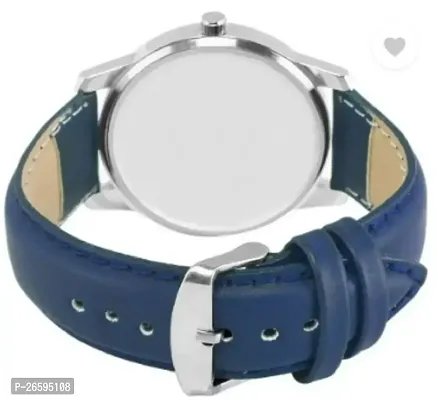 Stylish Blue Genuine Leather Analog Watches For Men-thumb3