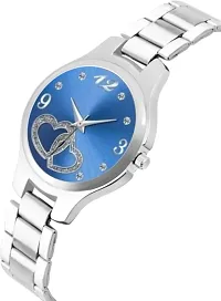 Stylish Blue Metal Analog Watches For Women-thumb3