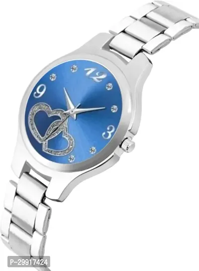 Stylish Blue Metal Analog Watches For Women-thumb4