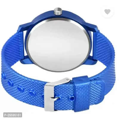 Stylish Blue PU Analog Watches For Men-thumb3