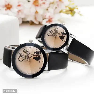 Couple Synthetic Strap Watch For Men