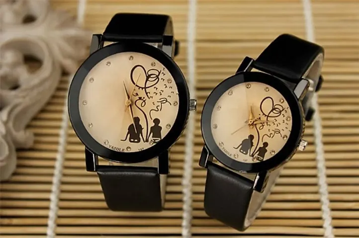 Couple Synthetic Strap Watch For Men