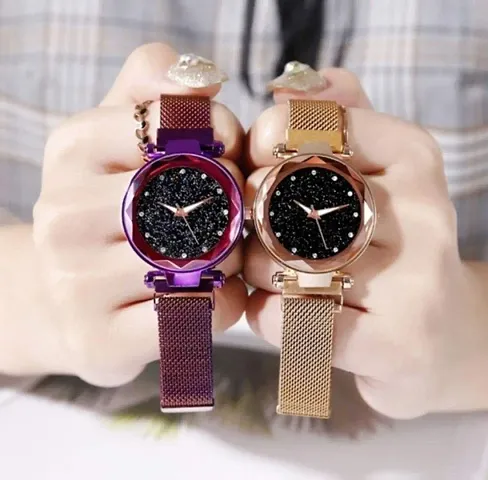 Combo Of Stylish Metal Analog Watch