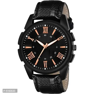 Trendy Synthetic Leather Analog Watch for Men-thumb0
