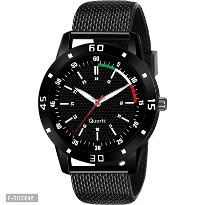 Black Analog Watches For Men-thumb0