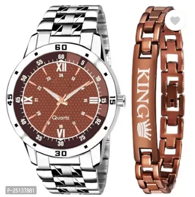 Classic Analog Watches With Bracelet For Men