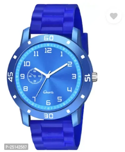 Classic Pu Analog Watch for Men Boys