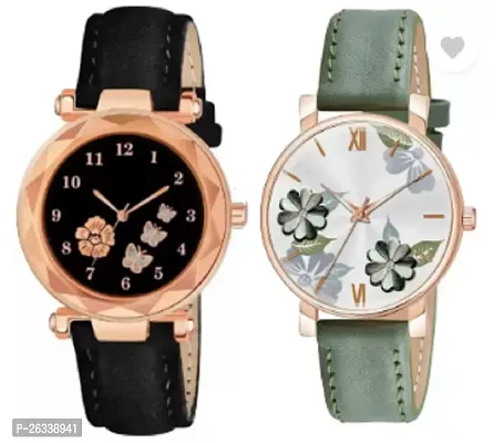 Classy Analog Watches for Women, Pack of 2-thumb0