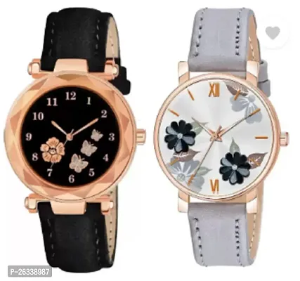 Classy Analog Watches for Women, Pack of 2-thumb0