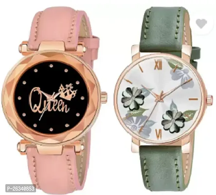 Classy Analog Watches for Women, Pack of 2-thumb0