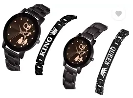 Classy Analog Watches for Couple with Bracelet-thumb2