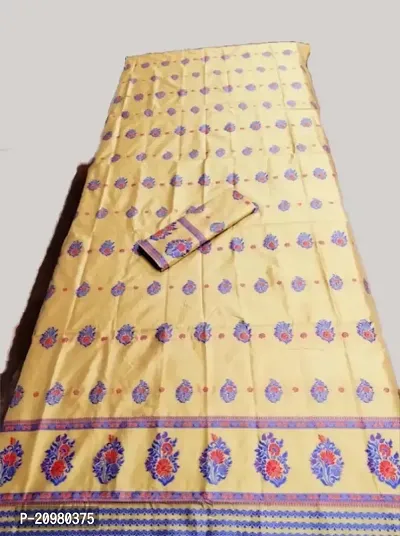 Classic Poly Silk Saree with Blouse piece