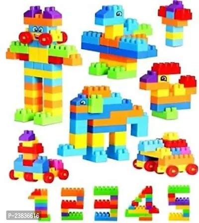 Multicoloured Building Blocks For Kids For Boy And Girls 120 Pieces-thumb0