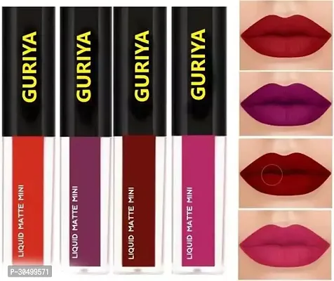 Long Lasting Waterproof Matte Lipsticks Pack Of 4-thumb0