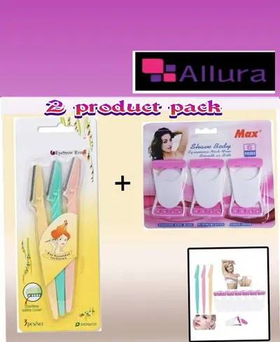 Womens Razor Blade Hair Removal Disposable blades With Essential Combo