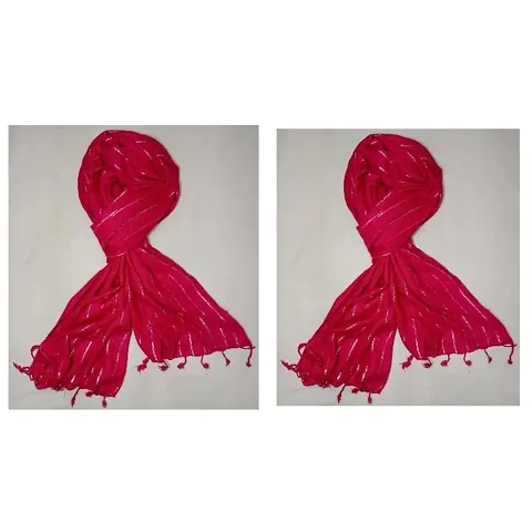 Stylish Women Rayon Stoles Pack of 2