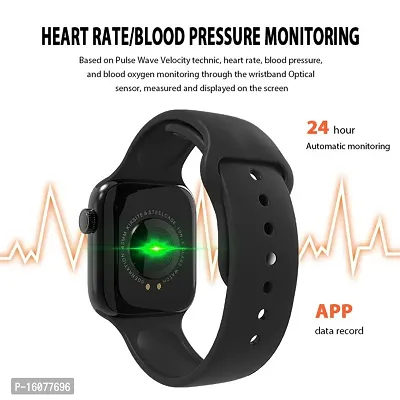 I8 Plus Bluetooth Smart Fitness Band Watch with Heart Rate Activity Tracker Waterproof Body, Step and Calorie Counter, Blood Pressure,(12),Activity Tracker for Men/Women-thumb4