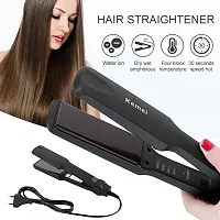 Combo Professional Hair Straightener  Hair Crimper Beveled edge for Crimping, Styling and volumizing with Ceramic Technology for gentle and frizz-free Crimping Electric Hair Tool Model (Multi-Color)-thumb4