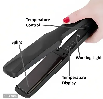 Kemei KM 329 Ceramic Professional Electric Hair Straightener with mini straightener-thumb4