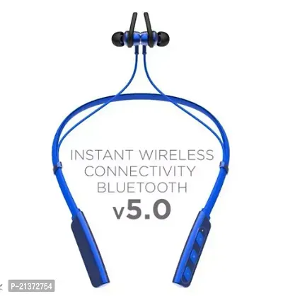 Superb Sound Bass 235 V2 Bluetooth Wireless In Ear Neckband With Mic (BLUE)-thumb3