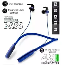 Superb Sound Bass 235 V2 Bluetooth Wireless In Ear Neckband With Mic (BLUE)-thumb3
