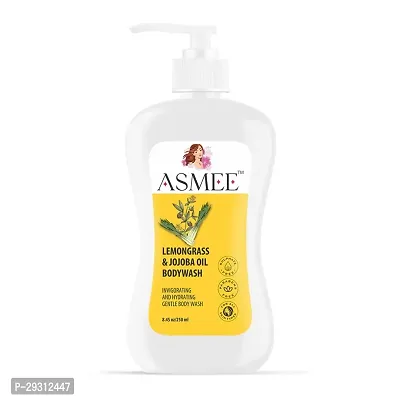 Asmee - Lemongrass  Jojoba oil Bodywash Shower Gel for Unisex,100% Vegan,FDA Approved, Cruelty free, Paraben free, SLES/SLS free , With Moisturisers For Softer, Smoother Skin, For All Skin Type For W