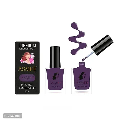 Asmee Amethyst Premium Gel Nail Polish Quick Drying Long Lasting Nail Paint Cruelty Free