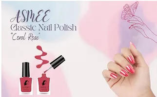 Coral Rose Classic Nail Polish  - 10ml-thumb3