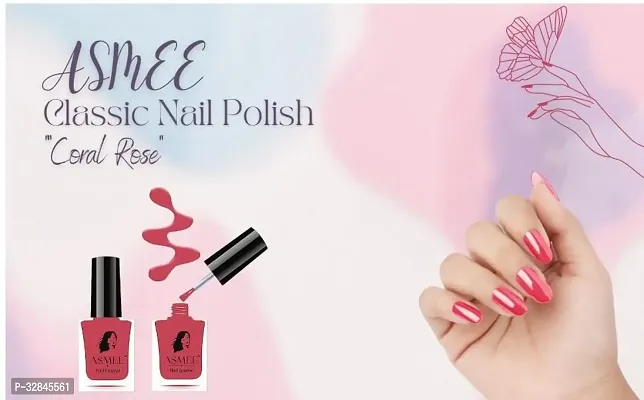 Coral Rose Classic Nail Polish  - 10ml-thumb4