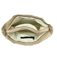 Zaxcer Women's PU Handbag (Beige Col)-thumb4