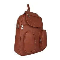 Zaxcer Collection Shoulder Backpack for Women  Girls Bag (Brown)-thumb1