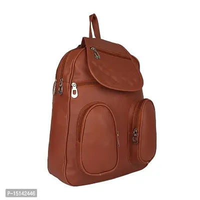Zaxcer Collection Shoulder Backpack for Women  Girls Bag (Brown)-thumb2