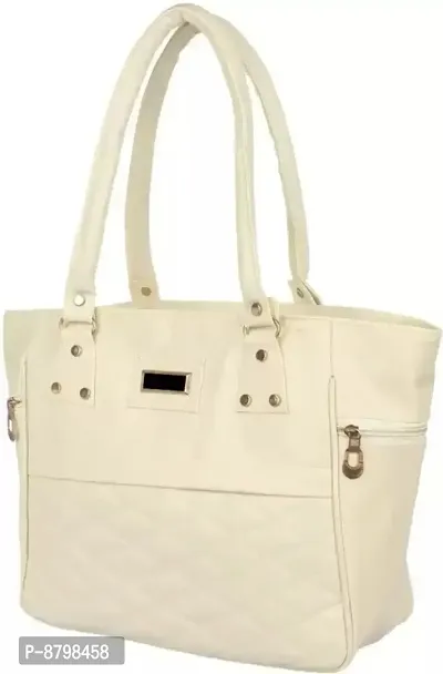 Classy PU Solid Handbags for Women-thumb4