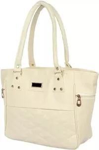 Classy PU Solid Handbags for Women-thumb2