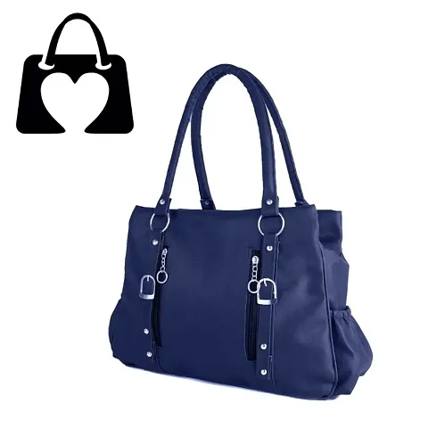 Stylish Leatherette Solid Handbags For Women