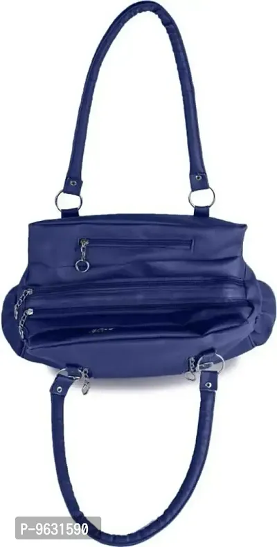 Stylish Blue Pu  Hand Bags For Women-thumb3