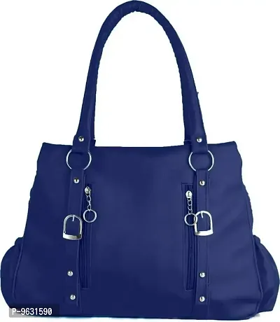 Stylish Blue Pu  Hand Bags For Women-thumb4