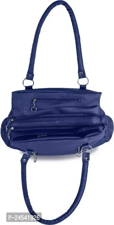 Trendy PU Handheld Solid Handbag for Women-thumb3