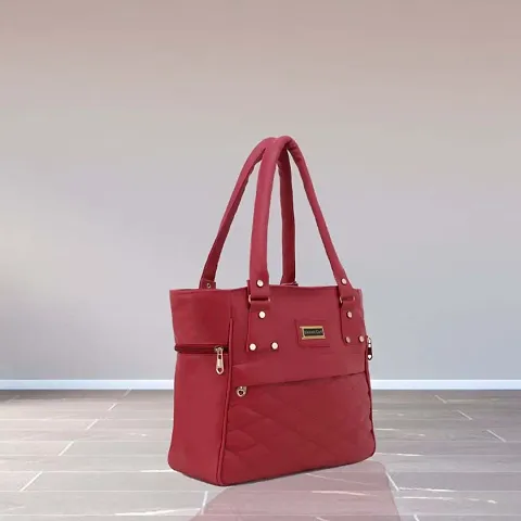 Women Stylish PU Self Pattern Handbags