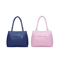 Classy Solid Handbags for Women, Pack of 2-thumb1