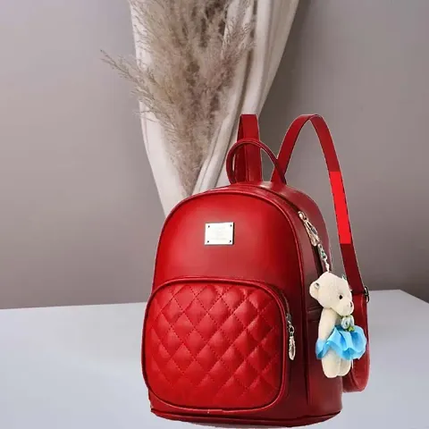 Classic Solid Backpack for Women