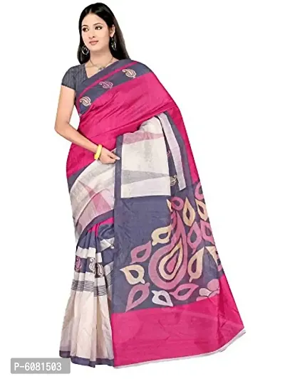 Beautiful Cotton Printed Saree with Blouse Ready to Wear (Stitched)