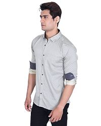 Blue Color Printed Long Sleeves Casual Shirt-thumb2