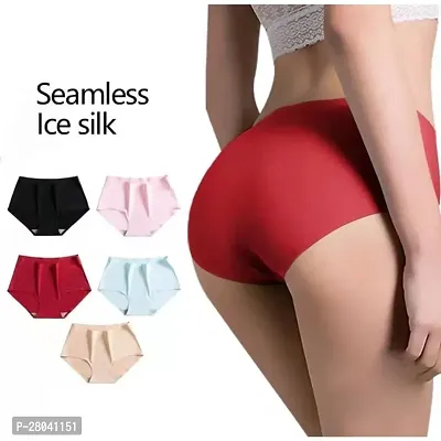 Women's Seamless Hipster Ice Silk Panty (PACK OF 2)-thumb3