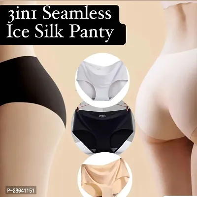 Women's Seamless Hipster Ice Silk Panty (PACK OF 2)-thumb2